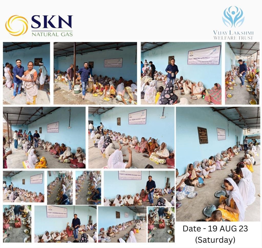 2nd Bhandara — served 260 widow ladies at Radha Kund, Vrindavan