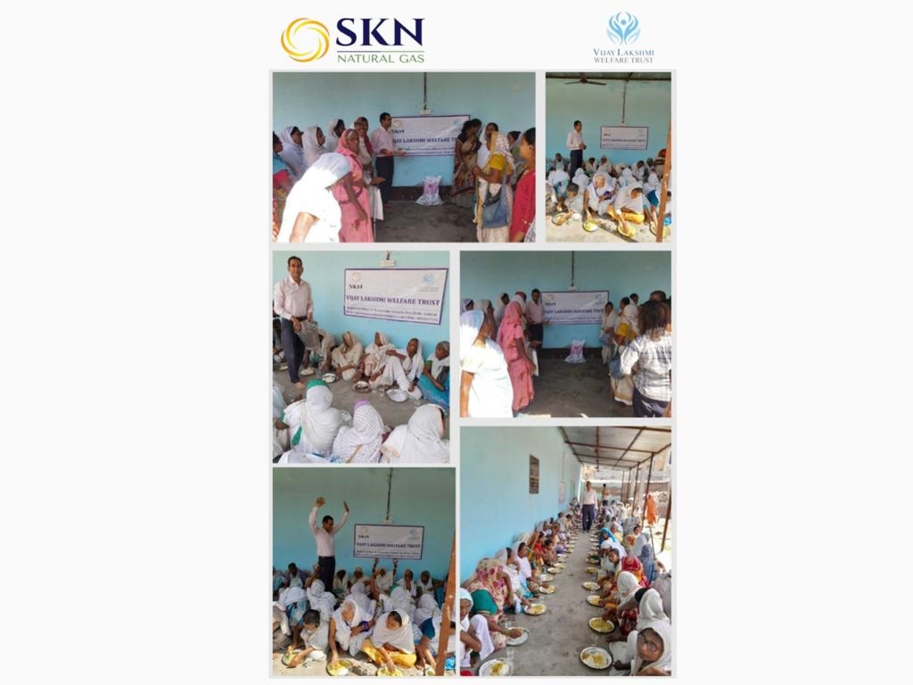 4th Bhandara — served 245 widow ladies at Radha Kund, Vrindavan