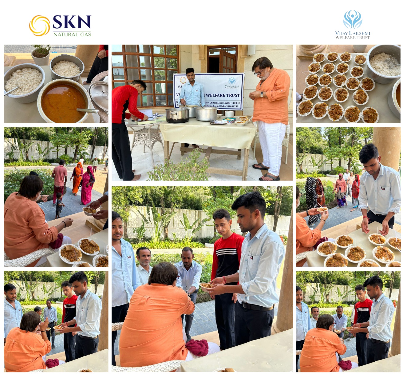 Saturday Bhandara — food distribution at Ghitorni