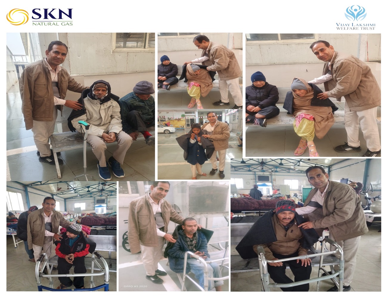 Blanket Distribution for the aged & abandoned at the Earth Saviours Foundation