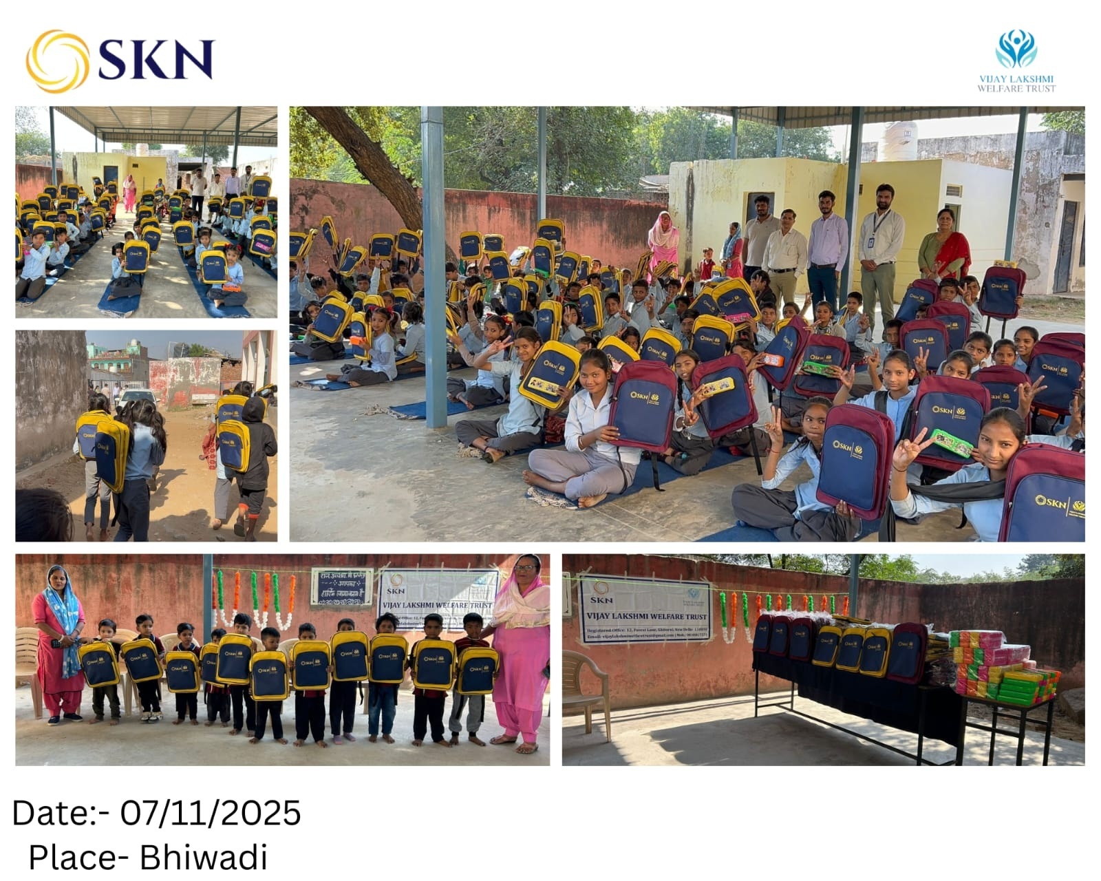 School Supplies Distribution — reducing barriers to education for children from weaker families